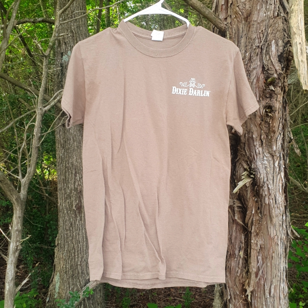 Dixie Darlin' Tan Graphic Tee w/ Deer & Sunflowers